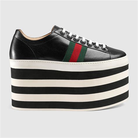 platform gucci sneakers women|gucci platform sneakers with jewels.